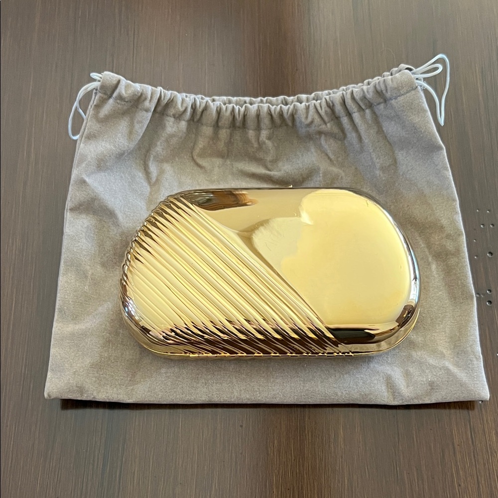 Andie Cellini Gold Clutch Evening Bag